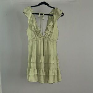 HYFVE Light Green Backless Dress